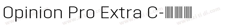 Opinion Pro Extra C字体转换